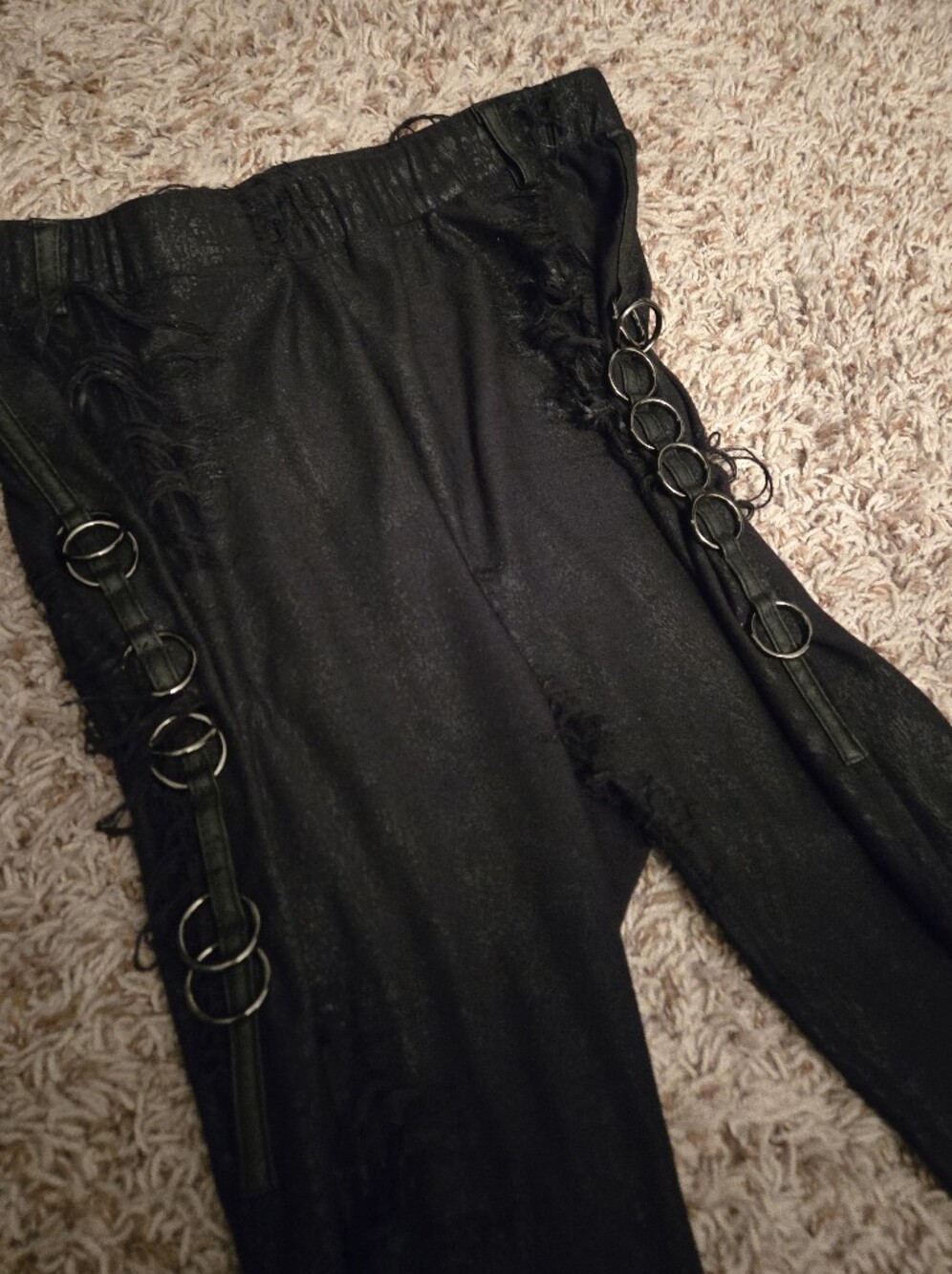 Devil Fashion Vampire Freaks Distressed Leggings - Picture 4 of 8